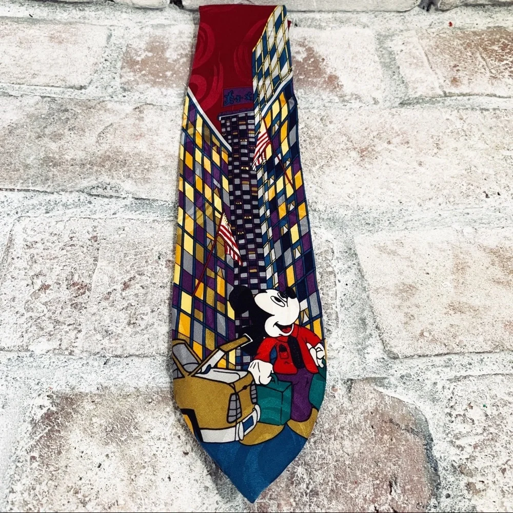 🔥 Mickey Mouse Mickey Unlimited 💯 Silk Tie